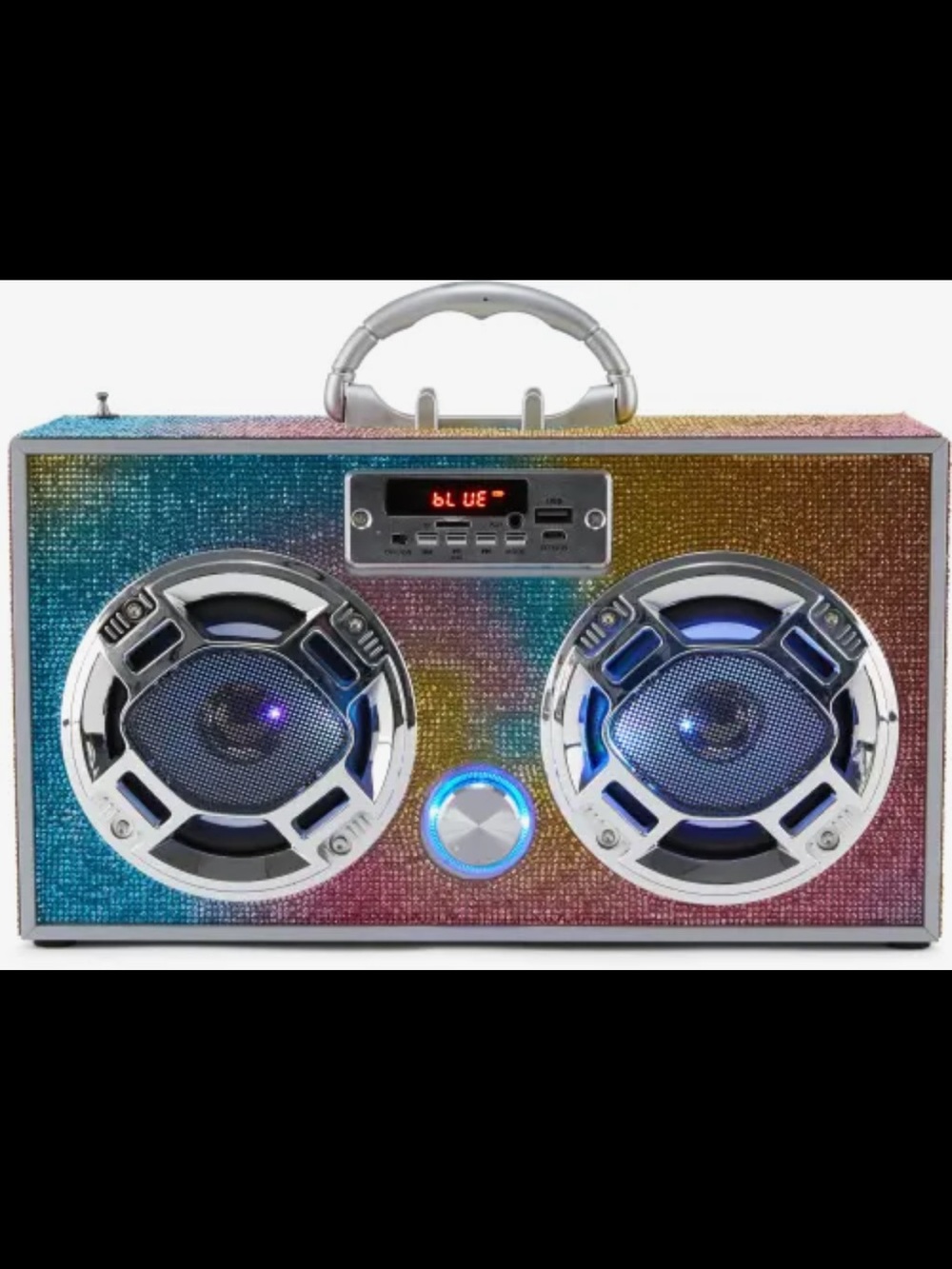 Multi Color Bling Portable Bluetooth Speaker with Handle